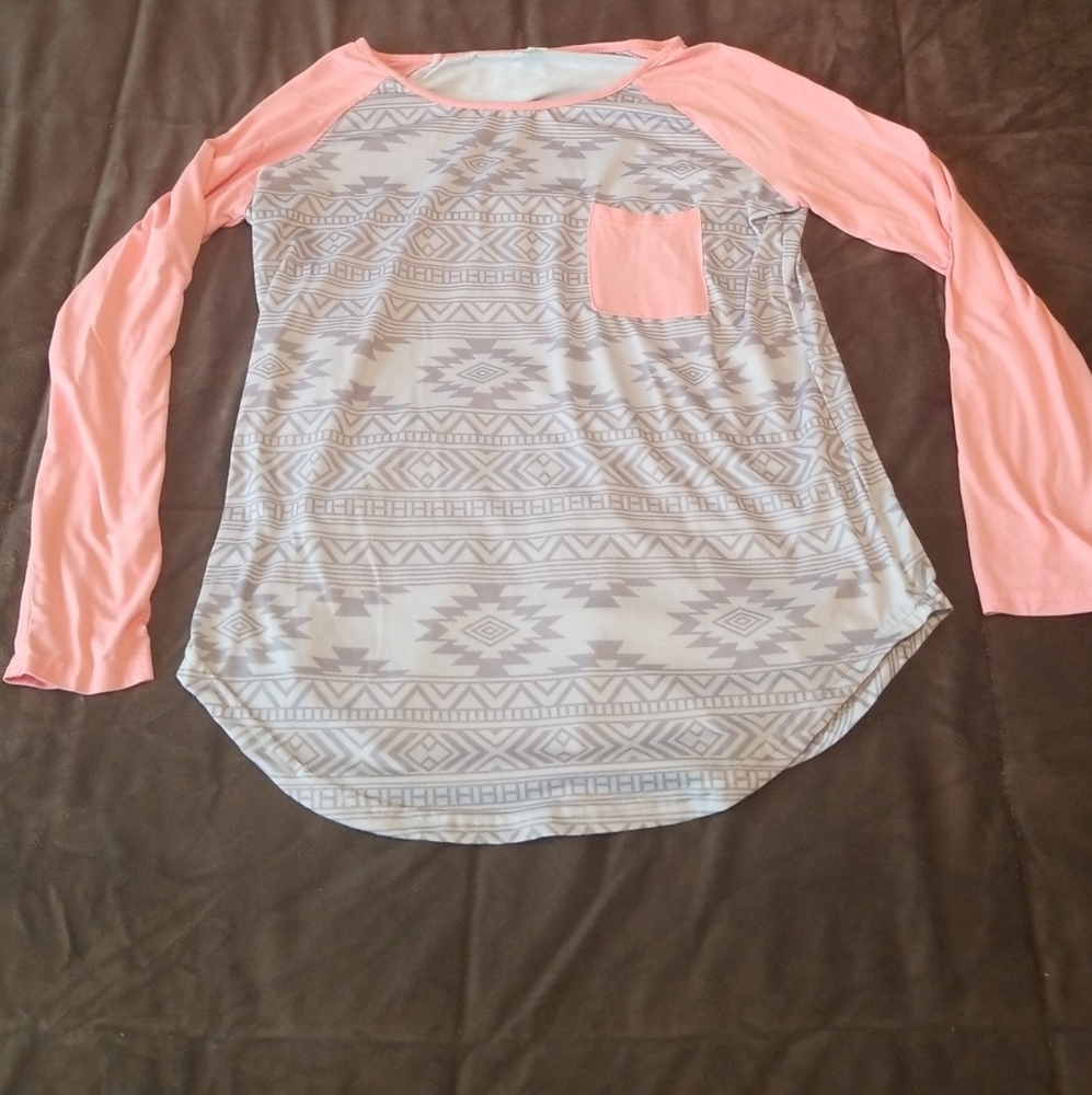 Aztec print long sleeve